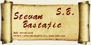 Stevan Bastajić vizit kartica